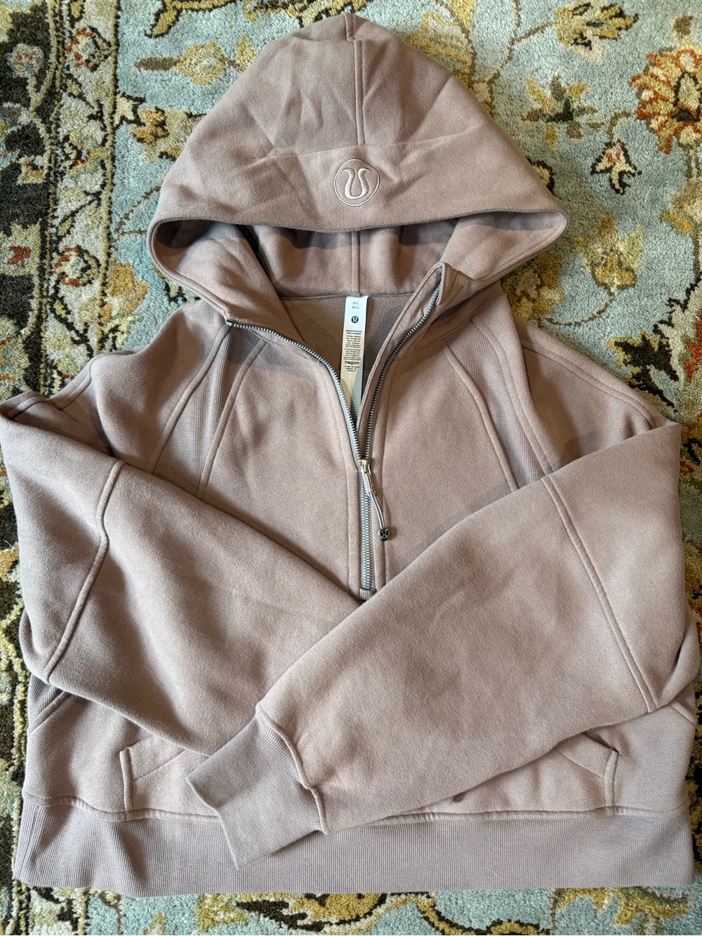 lululemon athletica Scuba Half-Zip Hoodie - Taupetastic M/L Never Worn